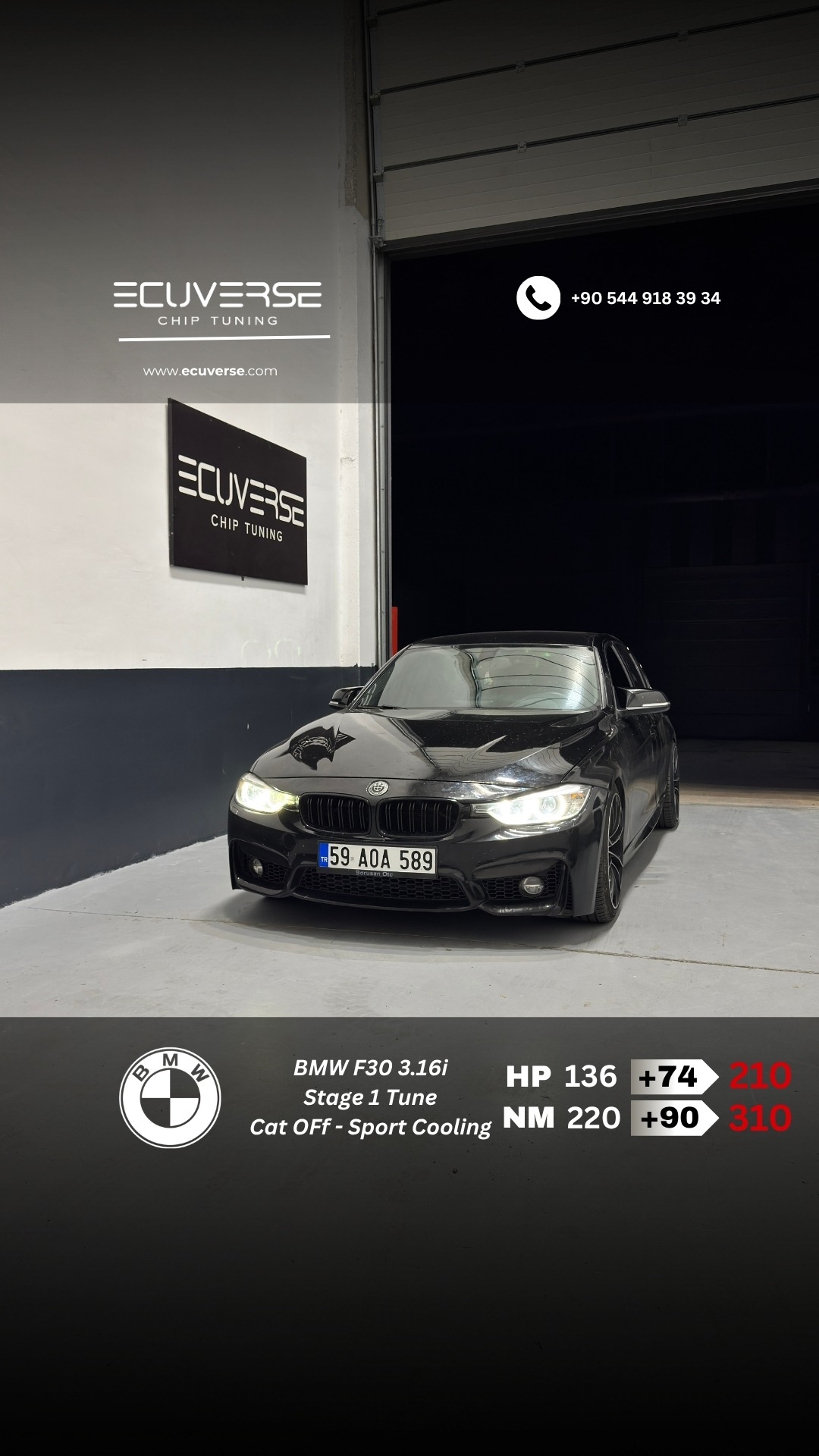 F30 316i Ecuverse uygulaması
